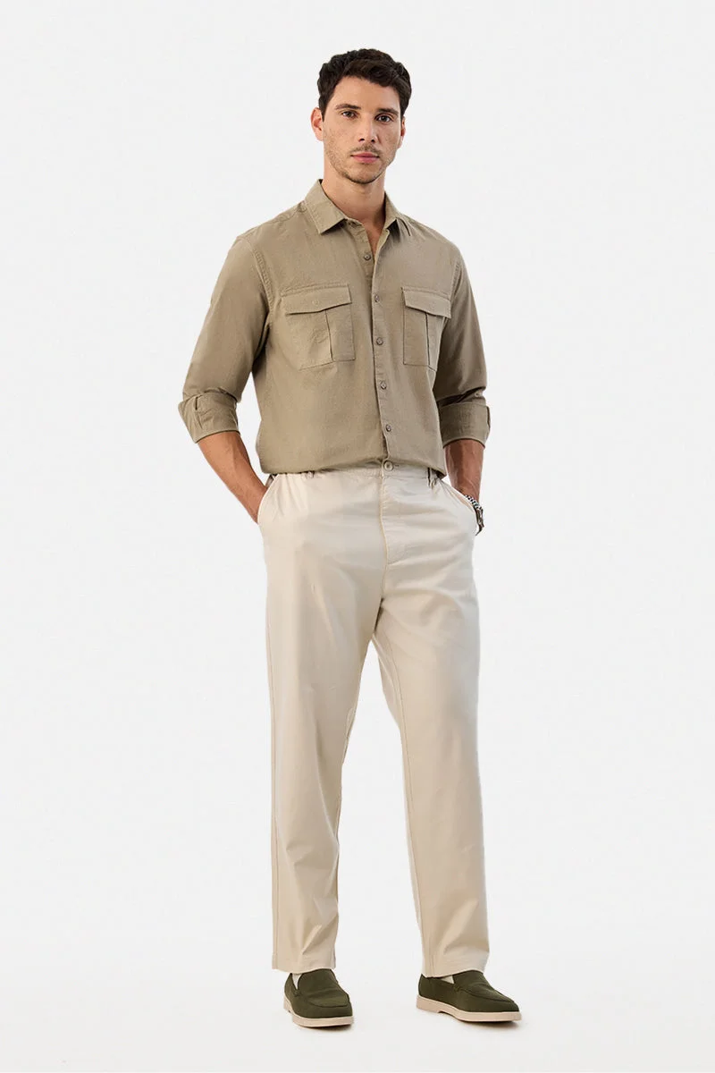 SNITCH Double Pocket Regular Fit Shirt